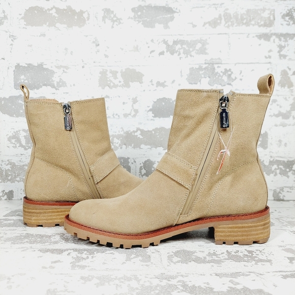 New Blondo Kiana Tan Suede Waterproof Zip Up Boots K303 - Picture 5 of 11